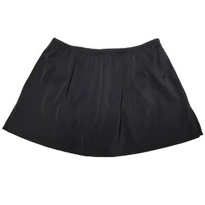 Swimsuits For All Skirtini Swim Skirt Size 22 Built in Brief Black Beach Resort